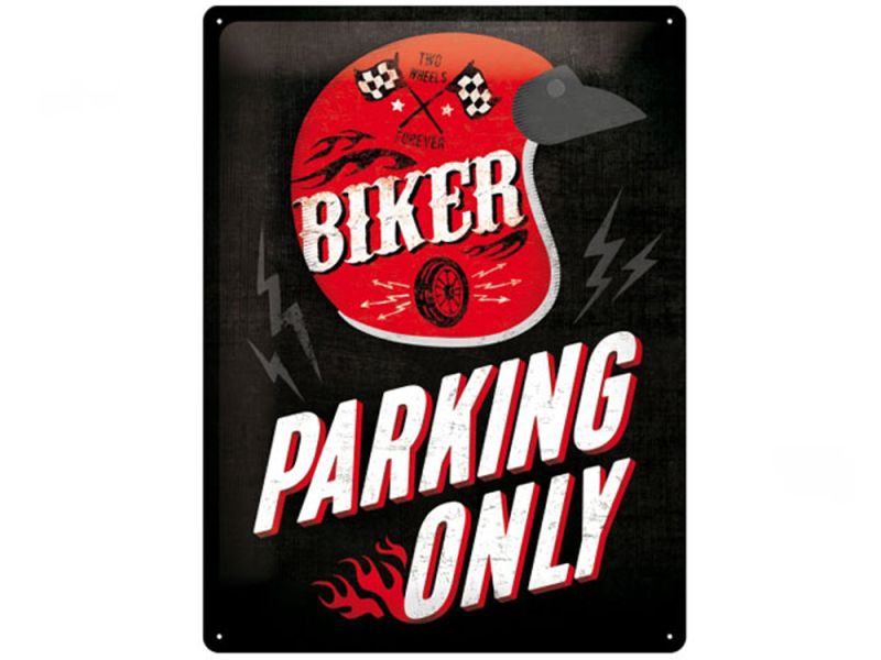Nostalgic-Arts Biker Parking Only Blechschild (30x40cm)