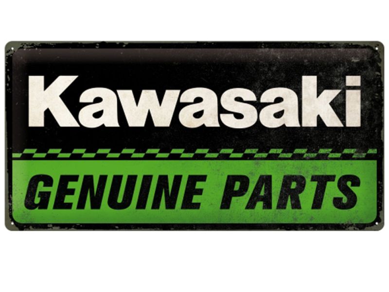 Nostalgic-Arts Kawasaki Genuine Parts Blechschild (25x50cm)