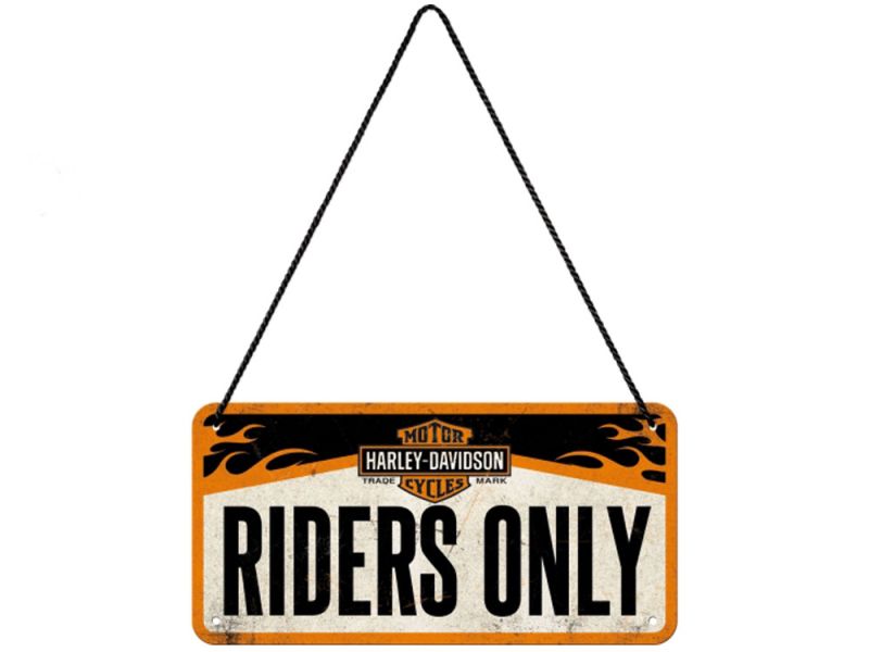 Nostalgic-Arts Harley Davidson Riders Only Hängeschild (10x20cm)