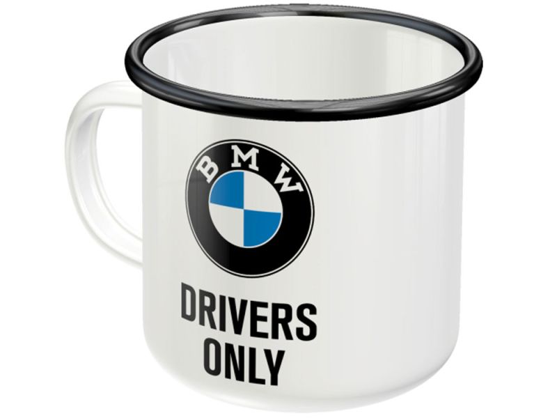 Nostalgic-Arts BMW Drivers Only Emaille Becher