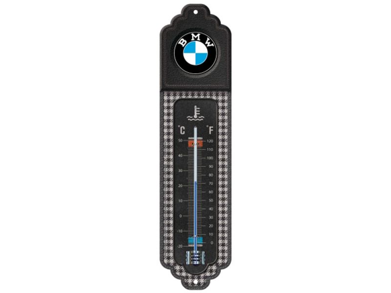 Nostalgic-Arts Thermometer BMW Classic Pepita (65x28cm)