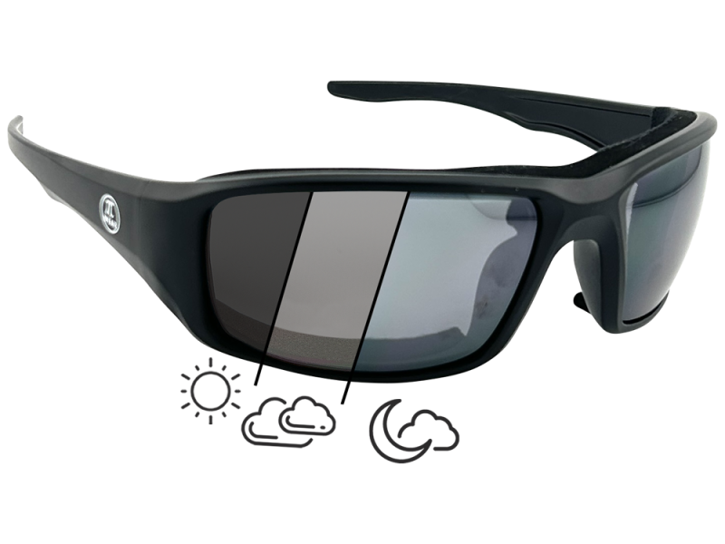 PiWear New York 24 DCL Brille selbsttönend (Schwarz)