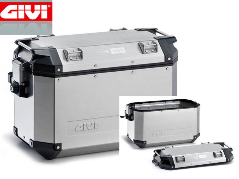GIVI Trekker Outback OBK37AR Monokey CAM-SIDE Motorrad Seitenkoffer (silber / rechts)