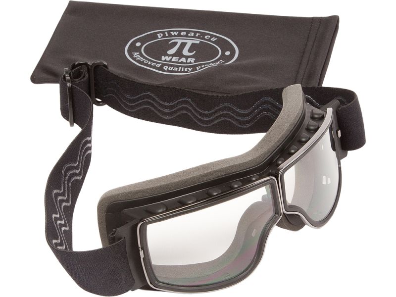 PiWear Nevada CL Motorcycle Goggles (transparent | black)