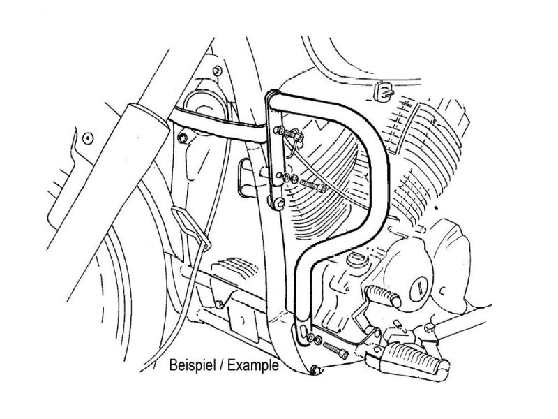 Hepco & Becker Motorschutzbügel Moto Guzzi V7 III Carbon / Milano / Rough (2018- | schwarz)