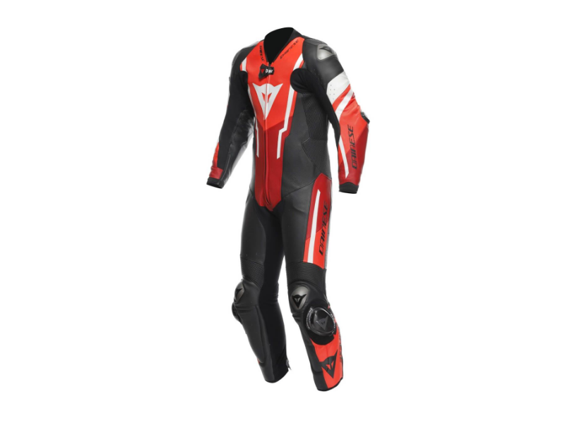 Dainese Misano 3 D-Air Lederkombi 1tlg. perforiert (Schwarz/Neonrot)