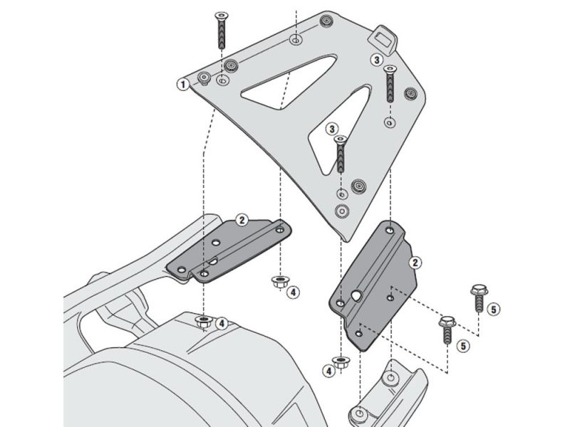 GIVI Monokey SRA Gepäckbrücke Kawasaki Versys 1000 (2012-)