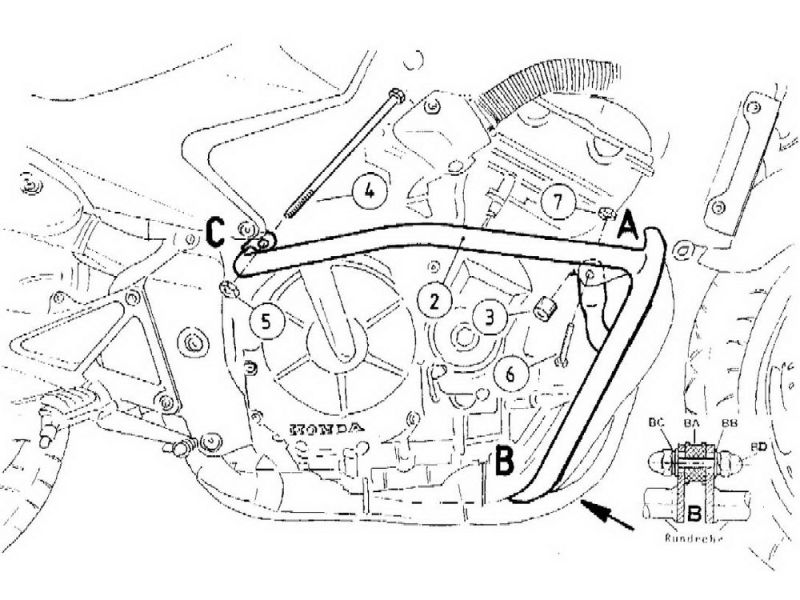 Hepco & Becker Sturzbügel Honda CBF 600 Hornet (1998-2006)