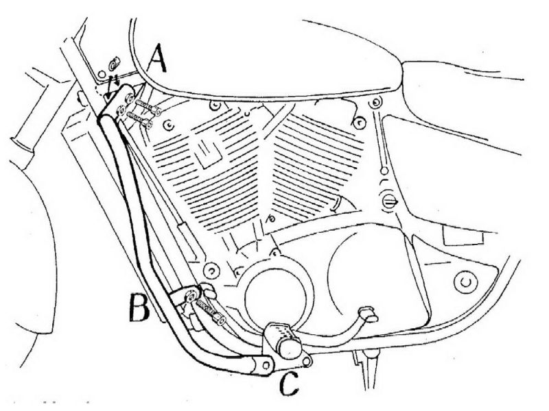 Hepco & Becker Sturzbügel Honda VT 1100 C3 Shadow Aero (1998-2001)