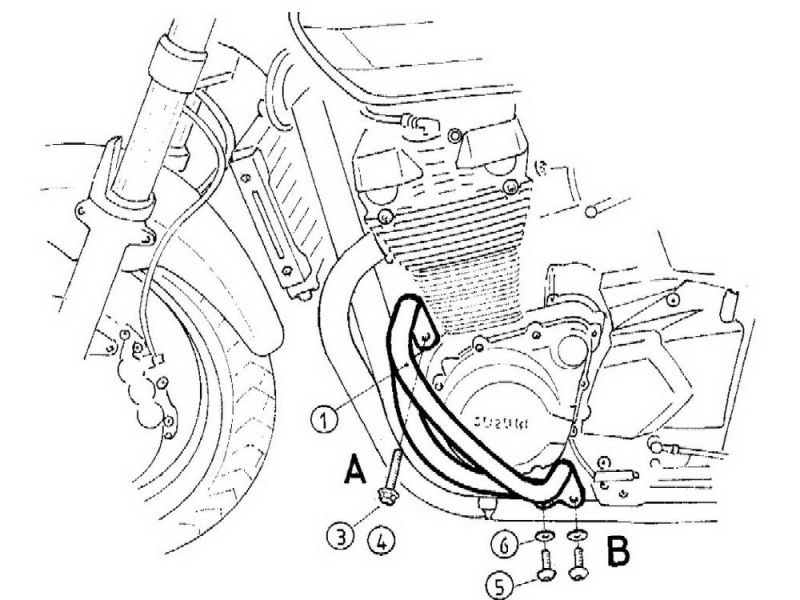 Hepco & Becker Sturzbügel Suzuki GSX 1400 (2001-2007)