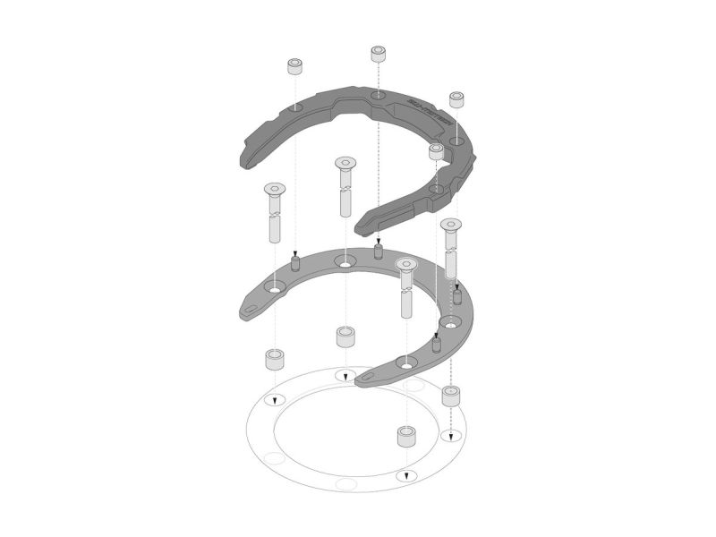 SW-Motech Tank Mount Pro Adapter Kit Kawasaki