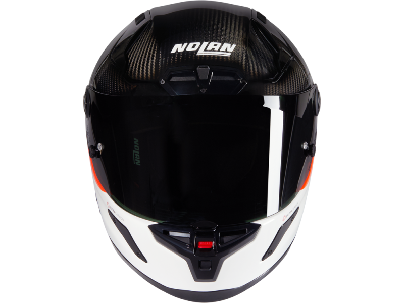 Nolan X804 RS Ultra Carbon D.O.C.  346 Motorradhelm (Weiß/Rot/Carbon)